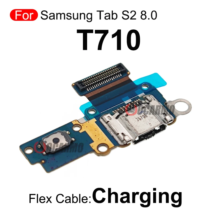 Tab T710 T715 USB Charging Port For Samsung Galaxy Tab S2 8.0 Charger Plug Dock With Mic Connector Flex Cable Replacement Part