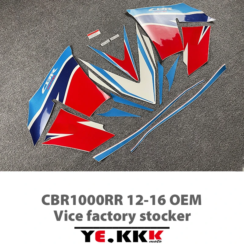 

Motorcycle Stickers Decals OEM Re-engraved Sub-factory Stickers Full Car For Honda CBR1000RR 1000RR CBR 12-16 2014