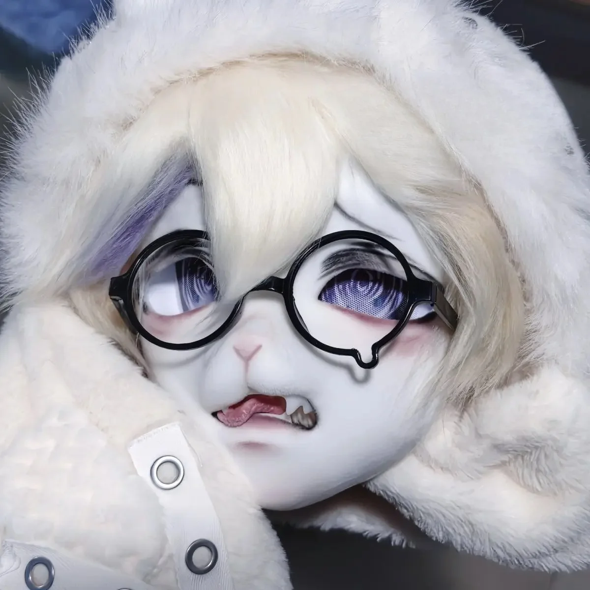 Original Kigurumi OC Head Shell Resin Material 3D Printing Furry DIY Semi-finished Product Cosplay Anime Accessories Beastars