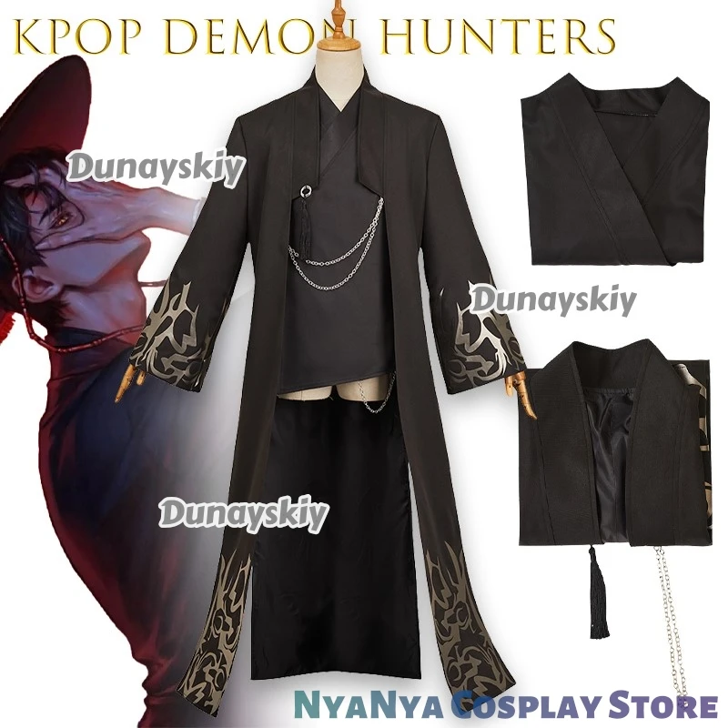 

kpop Demon Hunter Movie Saja Boys Cosplay Role Play Props Party Cosplay Set For Jinu Halloween Party Cosplay 코스튬 Outfit