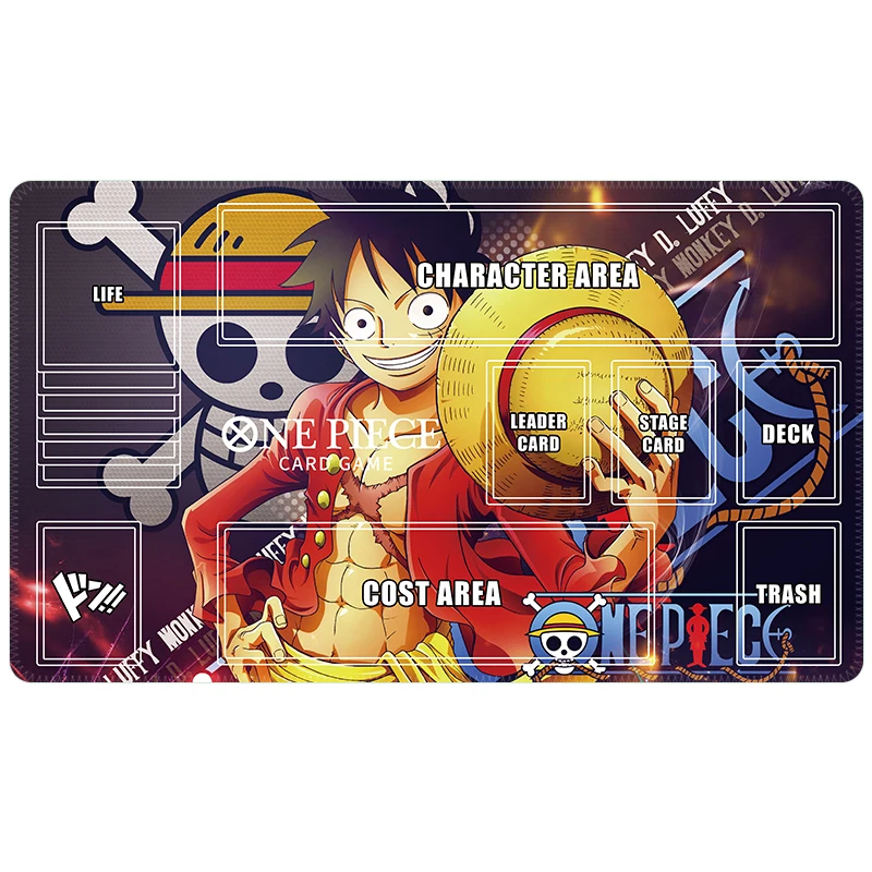 60*35*0,2 Cm dibujos animados Anime tarjeta de una pieza Luffy Zoro Opcg batalla individual Tcg juego Mat mesa de juego tapete de tarjeta colección juguetes regalo