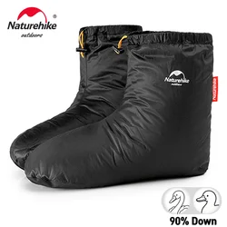 Naturehike Goose Down Slipper Boots Winter Warm Waterproof Windproof Outdoor Camping Hiking Fishing Thermal Feet Cover Shoe Sock