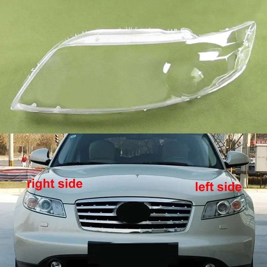 

For 2004 2005 2006 2007 Infiniti FX35 FX45 Headlamp Transparent Mask Cover Headlight Shell Plexiglass Replace Original Lens