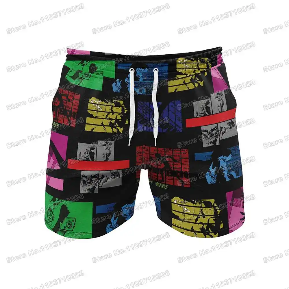 1th 2025 New Cartoon Anime Rash Guards Surfing Jersey Beach Shorts Swimwear Diving Gym Shorts MMA BJJ Men Jiu Jitsu Fitness Sets