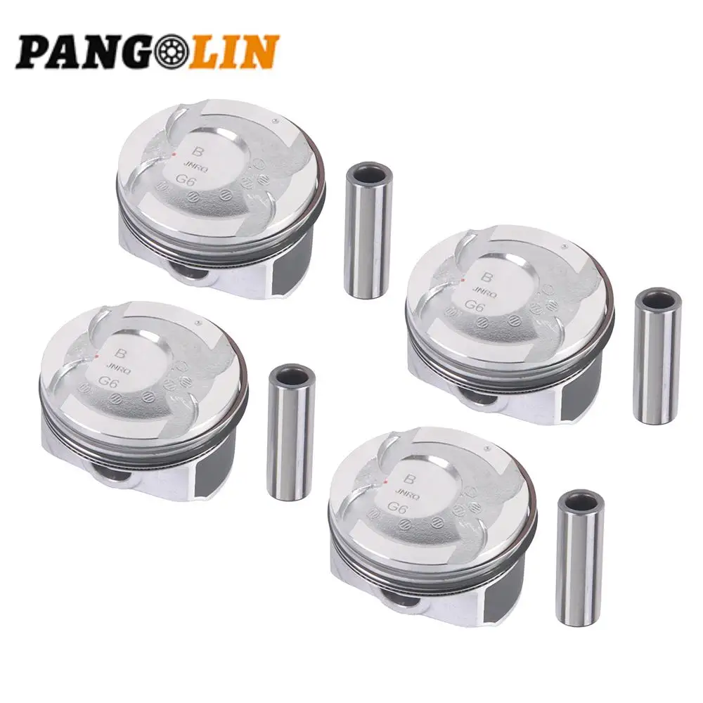 

23041-2B600 23041-2B610 23041-2B620 23410-2B600 4x Piston & Ring STD for Hyundai Kia Accent Rio 1.6L DOHC 12-16 G4FD G4FJ Engine