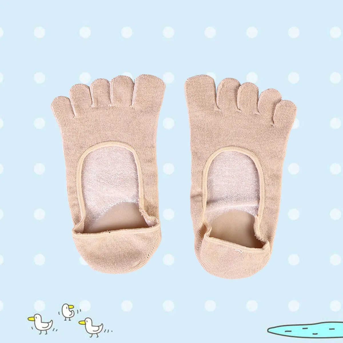 5 تو جل سبا الجوارب المشمش الولايات المتحدة الأمريكية صنع الزيوت النباتية ترطيب الجوارب للنساء الرجال ينعم الجافة الخام الكعوب أصابع القدم النسيج