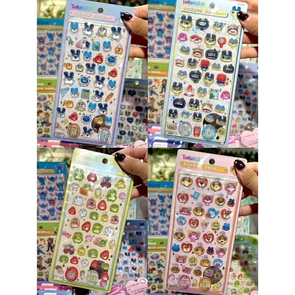 

Kawaii Tamagotchi Stickers Cartoon Nail Stickers Phone Case Transparent Sticker Hand Account Material Friend Birthday Gift