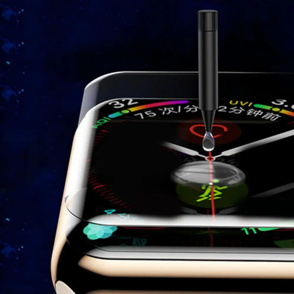 กระจกนิรภัยสำหรับ Apple ป้องกันฟิล์ม2Pcs Anti-Scratch Watch 38/40/42/44มม.
