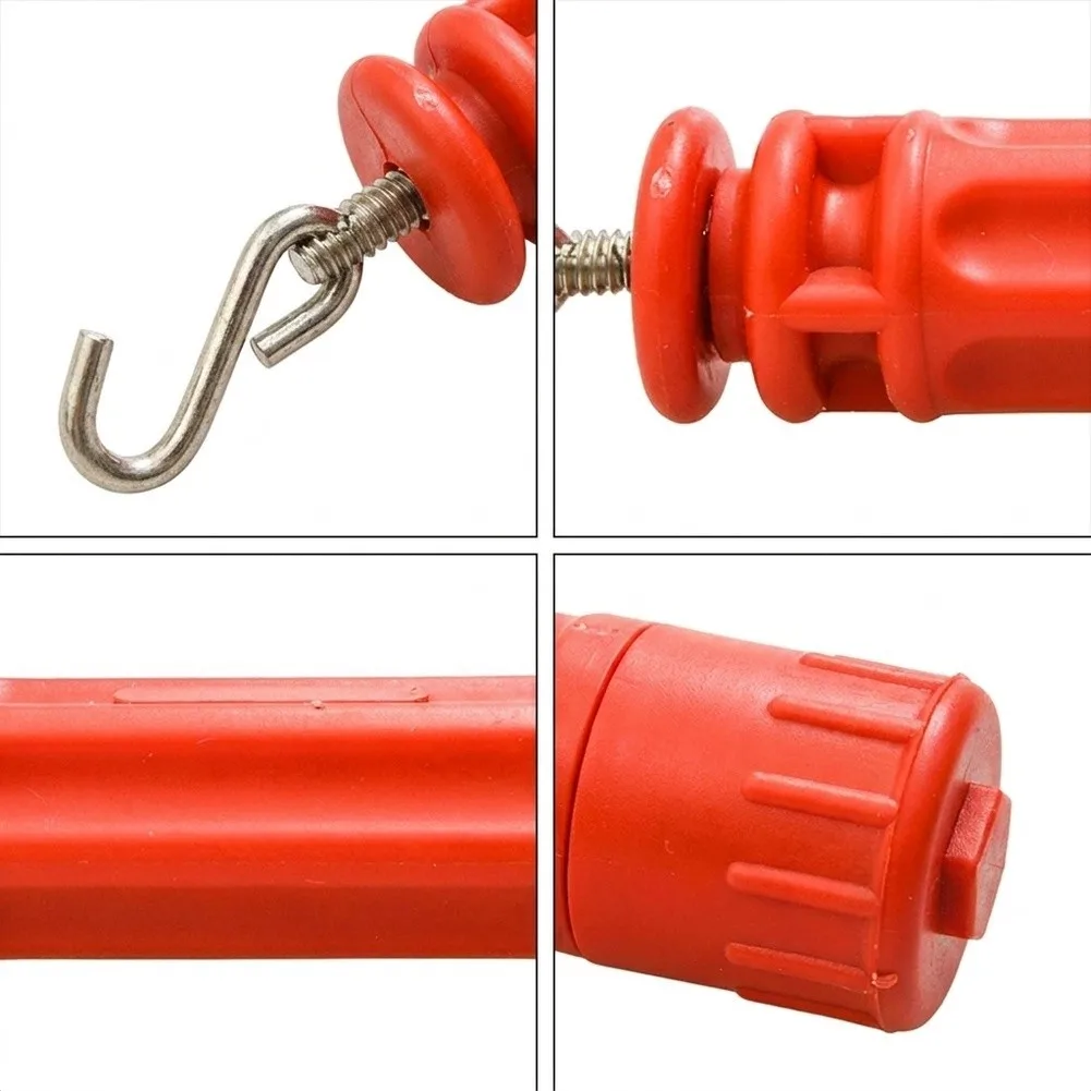 Swim Lane Line Tightener Red Made of Stainless Steel and PP for Pool Lane Stability Easy Installation No Assembly Required