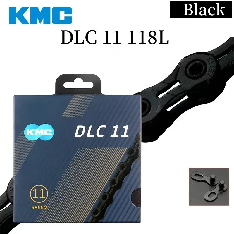 KMC DLC 11 Bicycle Chain 118 Links 11 Speed 11V MTB Road Bike Black Color Bike Chain for Shimano Sram Cycling Parts