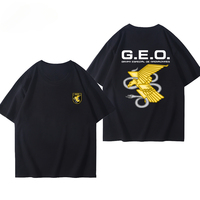 Spanish National Police General Administration Summer Short-sleeved Tactical Identification Tops Cotton Breathable T-shirt Base