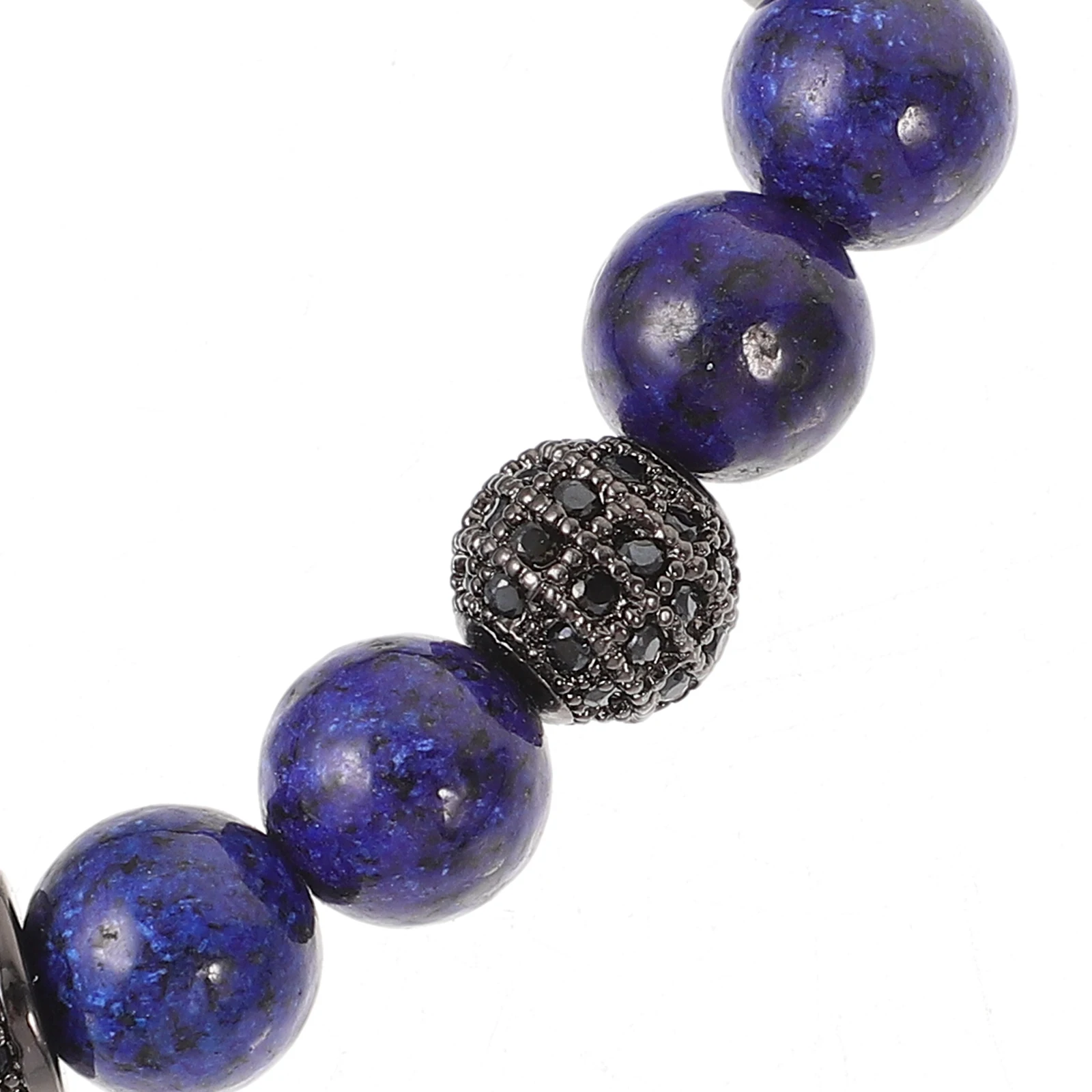 

1Pair Natural Agate Beaded Bracelet Adjustable Men's Women's Stone Wrist Charm Daily Use Unisex Jewelry Decorative Wrist