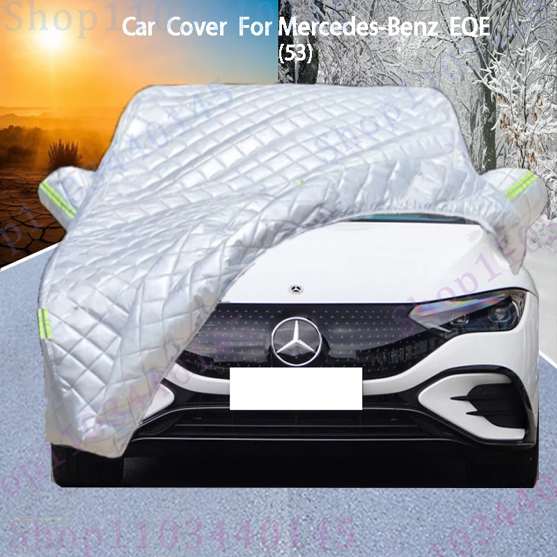 

Для автомобильного чехла Mercedes-Benz EQE обеспечивает защита от града, защита от царапин, предотвращает отслаивание краски, устойчивость к дождю и снегу