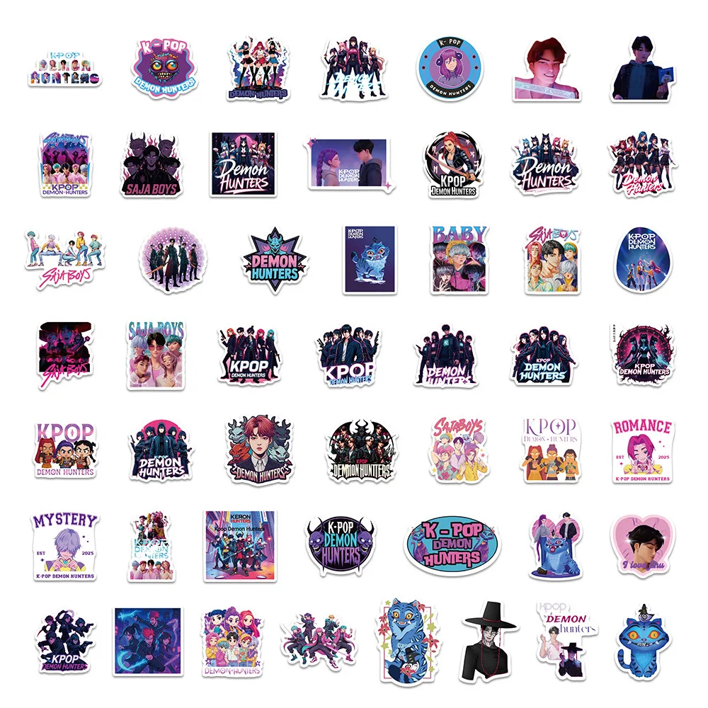 

10/30/50PCS Animated Movies Kpop Demon Hunters Sticker DIY Decoration Waterproof Skateboard Notebook Graffiti Toy