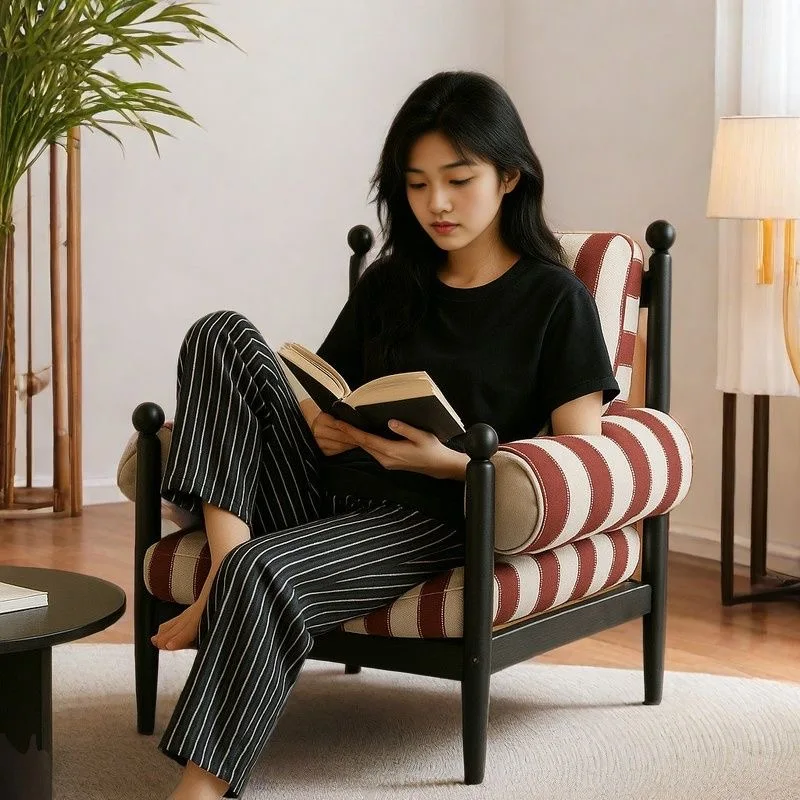 Sillones de Diseño para Sala de Estar, Sillones Blancos de Lujo para Adultos, Sillones Modernos Relajantes para el Hogar