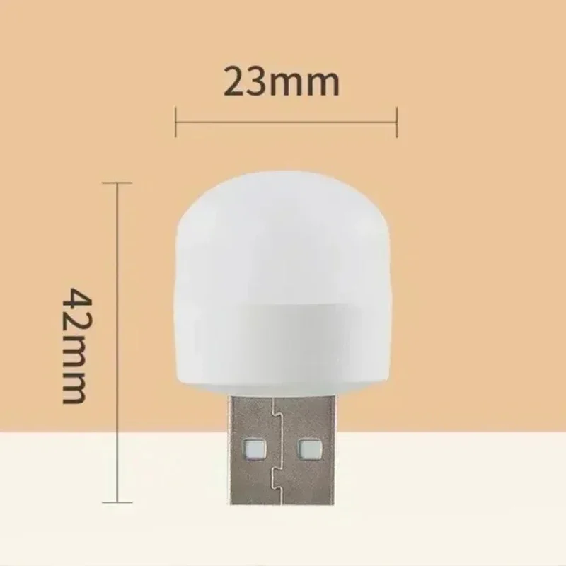 50/1pcs Mini USB Nachtlichter für Computer Mobile Power USB Stecker Ladela mpen LED warmweiß Augenschutz Buch Lese lampe