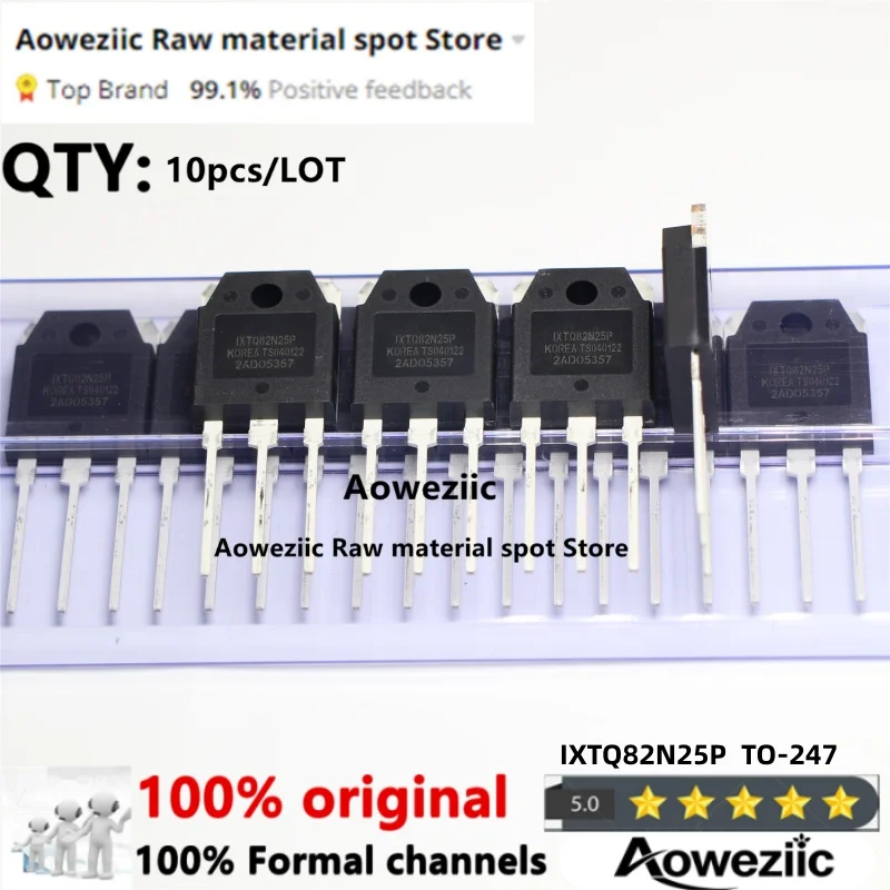 Aoweziic 2019+  100% New Imported Original  IXTQ82N25P 82N25 IXTQ82N25  TO-3P N Channel MOS FET 82A 250V