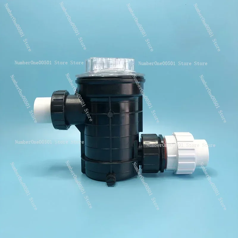 Hair drainage-water pump prefilter anti-blocking filter connection pipe for Barber Shop bath pool