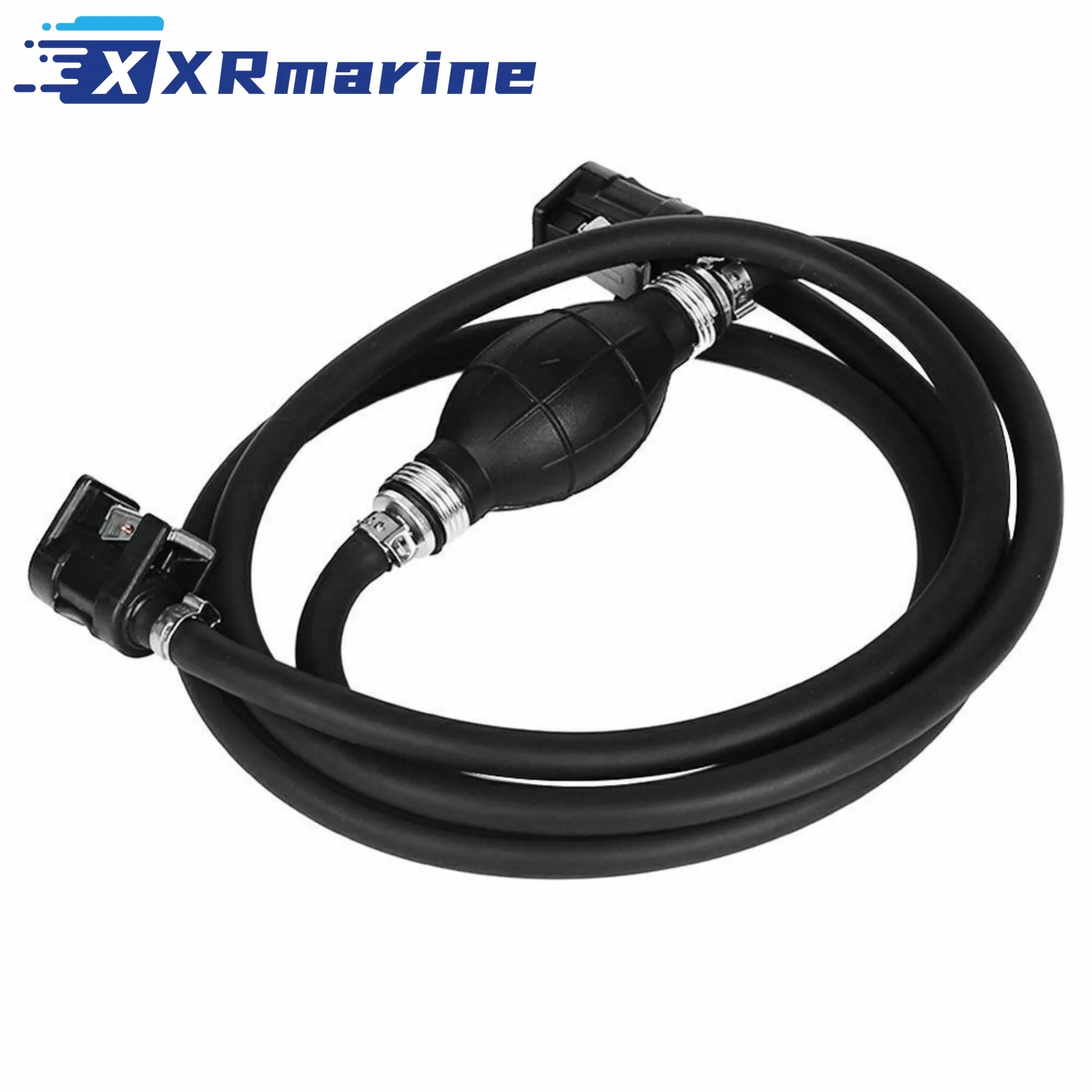 6YL-24306 5/16 " Outboard Boat Motor Fuel Line Hose with Primer Bulb and Connectors 6Y1-24306 for Yamaha image 2