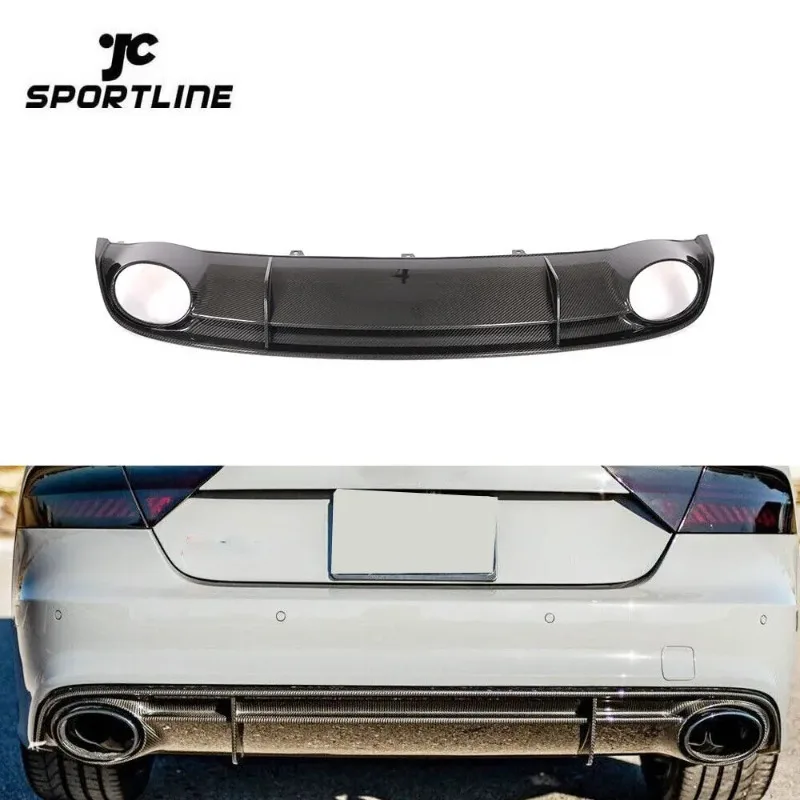 

Задний диффузор из сухого карбона для Audi RS7 C7 4G хэтчбек 4-дверный 2014-2017