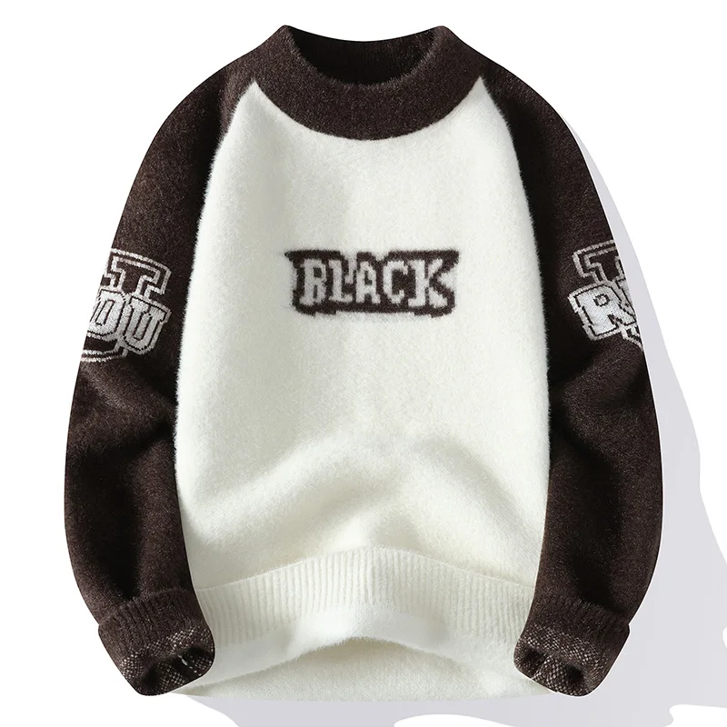 Pullovers Men's Clothing Sweater For Men Autumn Fashion Men's Sweat-shirt Knit Casual Hombre Warm Solid Spring Male Streetwear