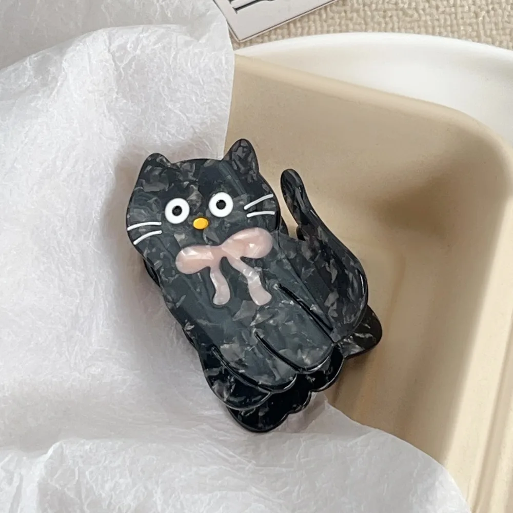 

Модная заколка-краб из ацетатного волокна с мультяшными котиками, кроликами и щенками, аксессуар для волос для девочек