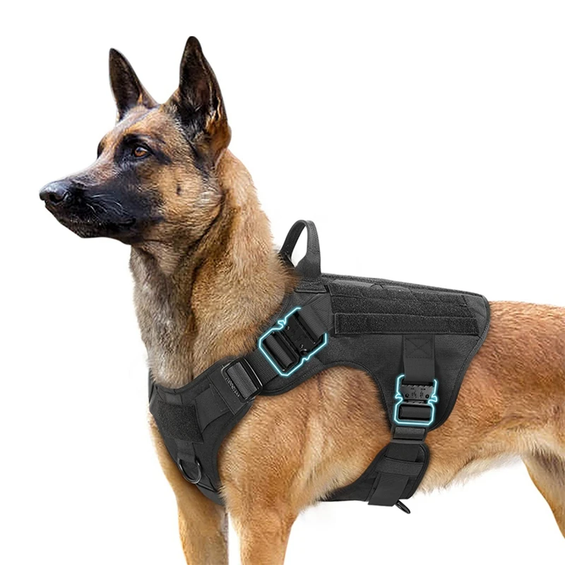 Pet Vest, Dog Leash Vest, Pet Clothing Outdoor Dog Vest Solid Color Vest With Handles For Large Dogs