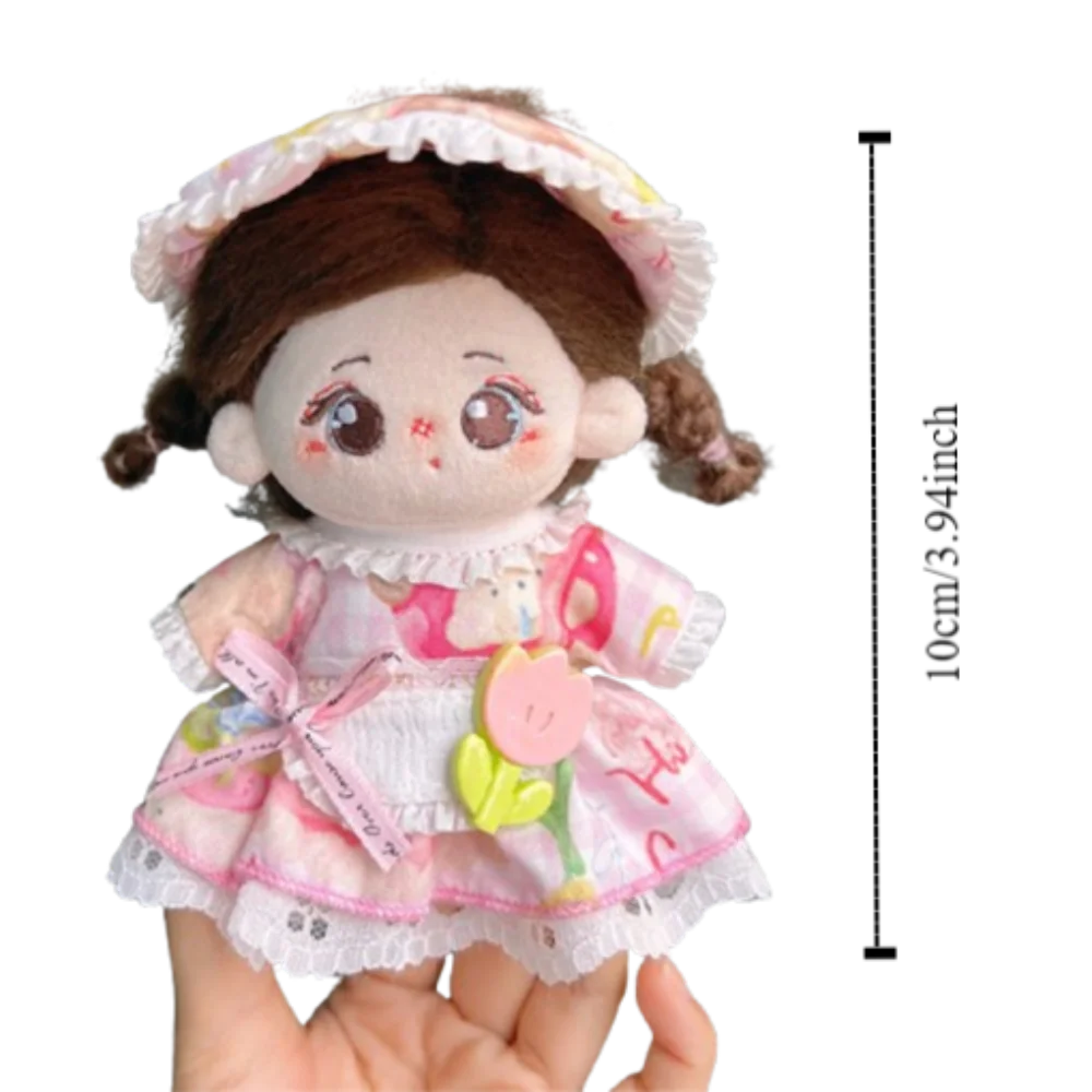 ロリータプリンセススカート人形用,人形服,おもちゃアクセサリー,マルチカラードレス,ミニ衣装,10cm, 1セット