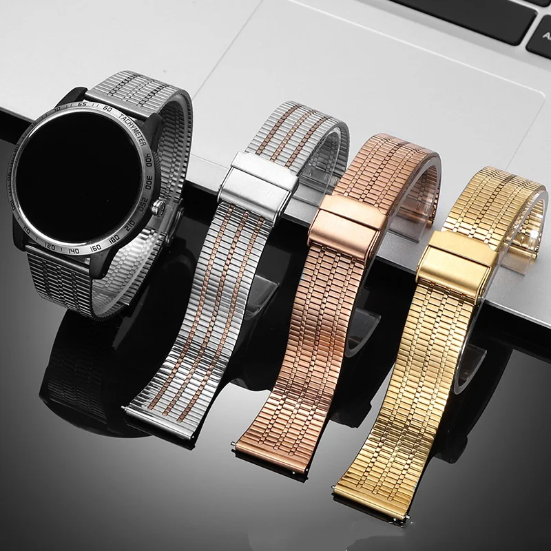 

20mm 22mm Quick Release Stainless Steel Milanese Watch Strap Replacement for Universal Waterproof Watch Band Bracelet Accessory