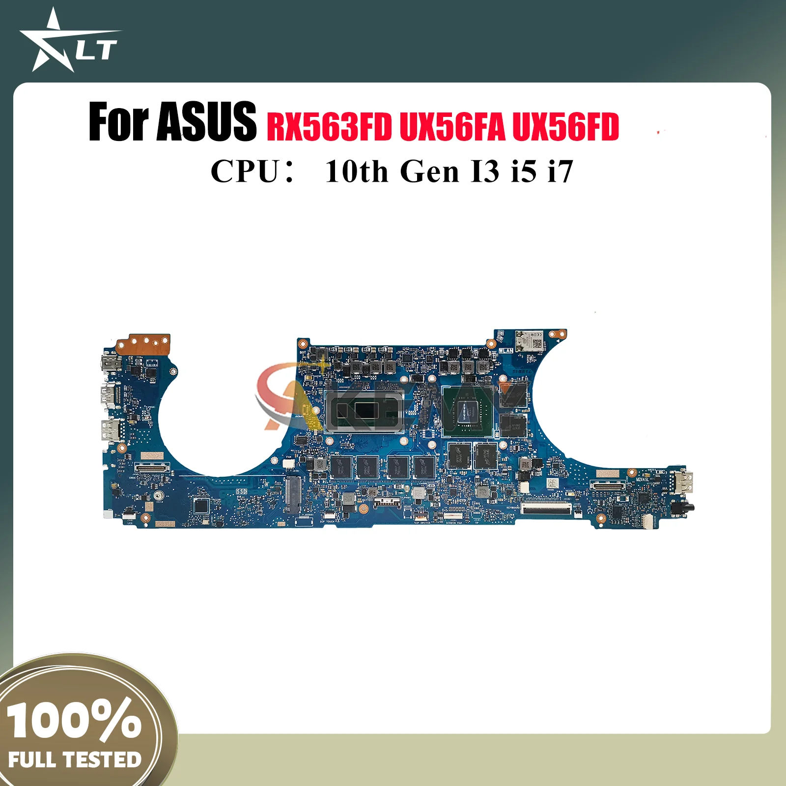 

UX563FD Laptop Motherboard For ASUS ZenBook UX563 RX563FD Q536FD UX56FD BX563FD UX56FA Notebook Mainboard With 10th Gen I3 i5 i7