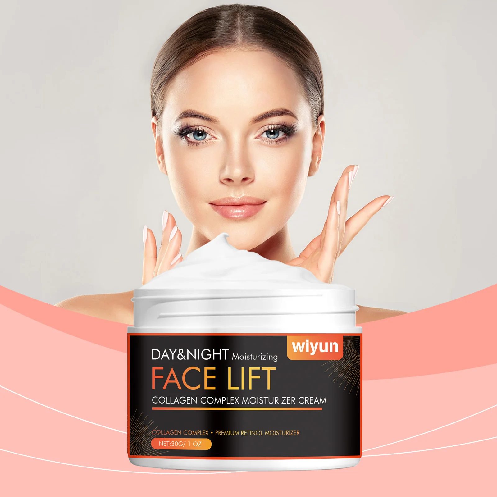 Instant Collagen Face Cream Lifting Firming Cream Moisturizing Reduces Wrinkles Fine Line Brighten Retinol Korea Repair SkinCare