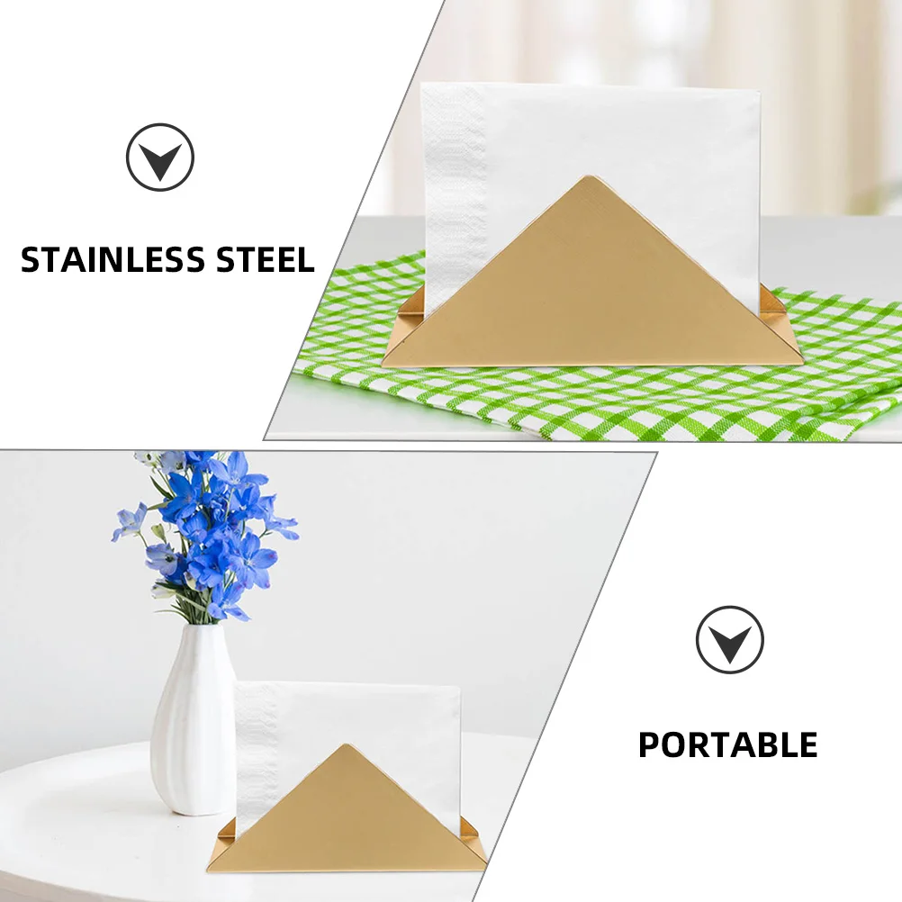 

2pcs Napkin Holder Stainless Steel Vintage Style Freestanding Metal Napkin Dispenser Tabletop Holder For Kitchen Cafe Restaurant