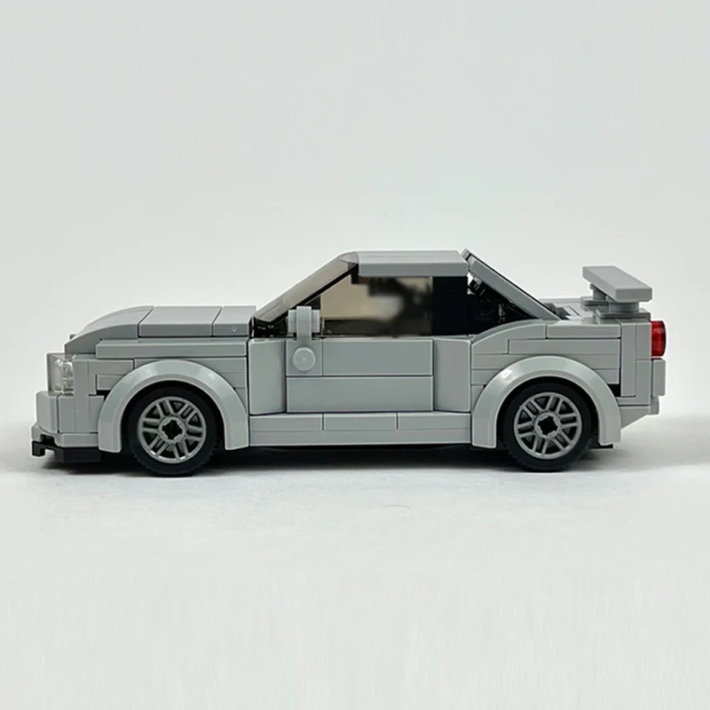 City Car Model MOC Building Bricks R34 High Performance Sports Car Modular Technology Children Holiday Gifts Assemble Toys Suit