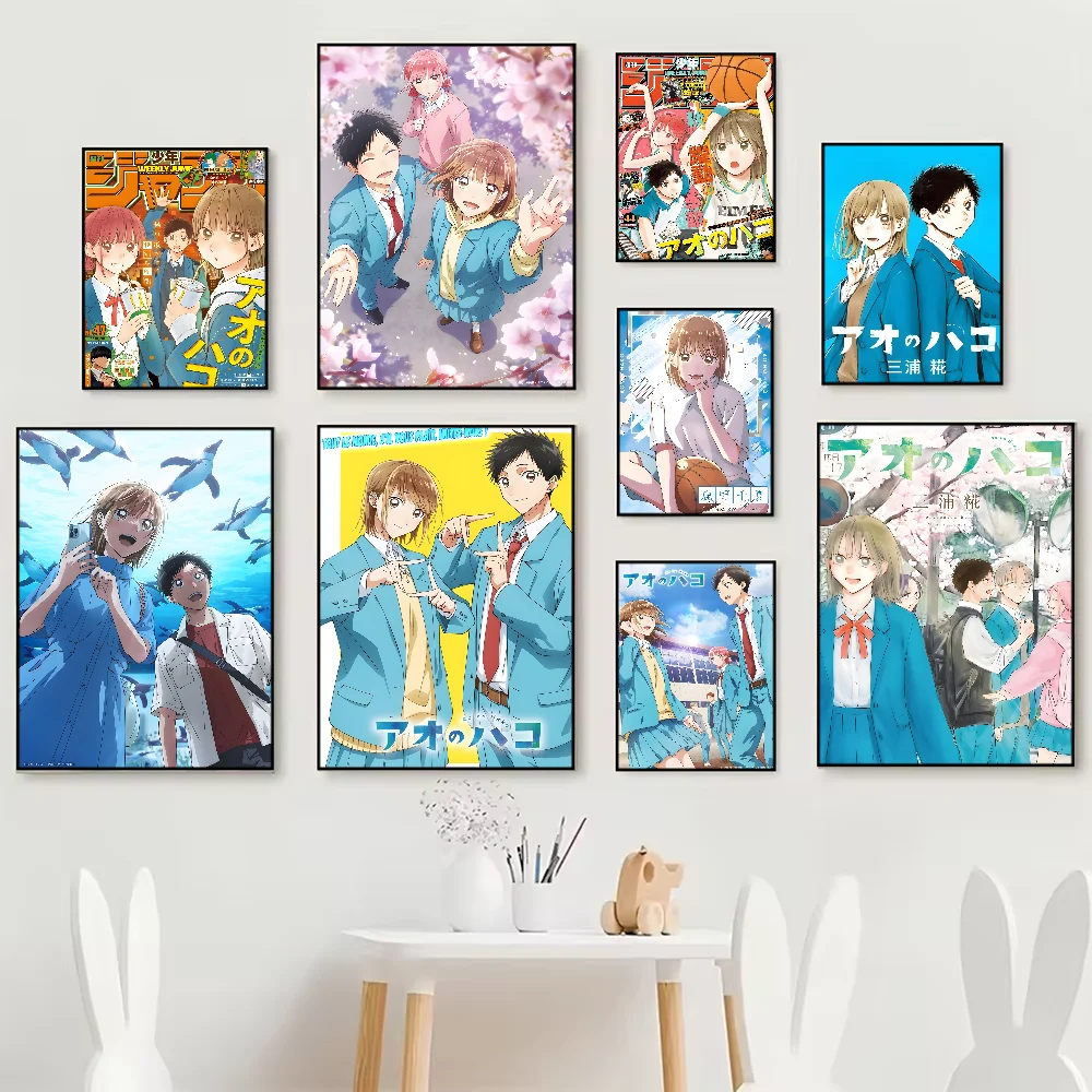 Blue Box Anime Poster HD Kunst klebrige Wand wasserdicht Zuhause Wohnzimmer Schlafzimmer Bar ästhetische Dekoration