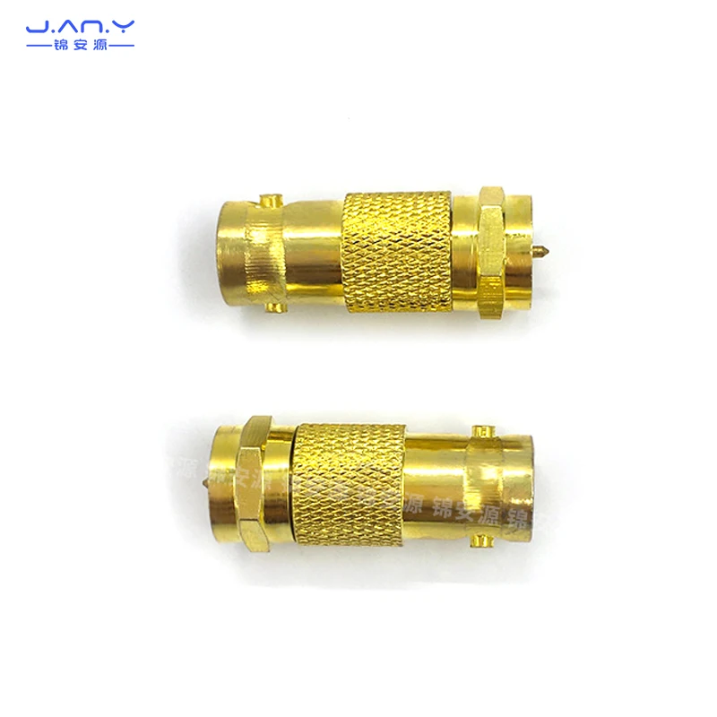 Gold plated F Revolution BNC female Inch Internal Thread converter head coaxial video antenna Connector Q9 female to F male