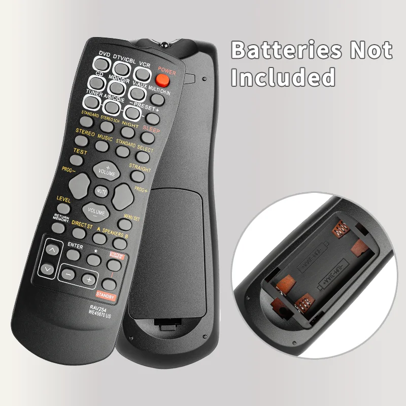 RAV254 WE45870 per sostituzione telecomando Yamaha, per ricevitore AV Yamaha RXV350 RXV357 RXV359 RXV373 RXV390 RX459 RXV496