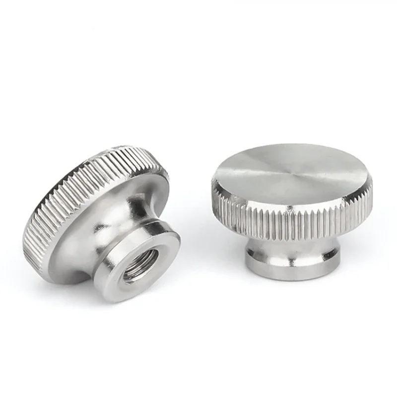 M3 M4 M5 M6 M8 M10 M12 304 Stainless Steel High Knurled Thumb Nut Through/blind Hole Advertising Decorative Nail