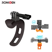 Ronkoen Cámara de Acción soporte de silicona ajustable Mini soporte Flexible para Gopro Insta360 DJI accesorios de Cámara de Acción