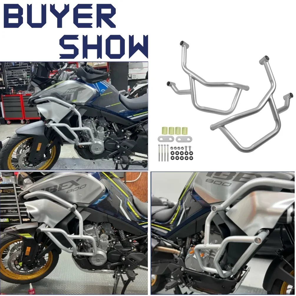 800MT Crash Bar Engine Guard Frame Bumper For CFMOTO 800 MT 2021 2022 2023 2024 Motorcycle Highway Fall Protection Accessories