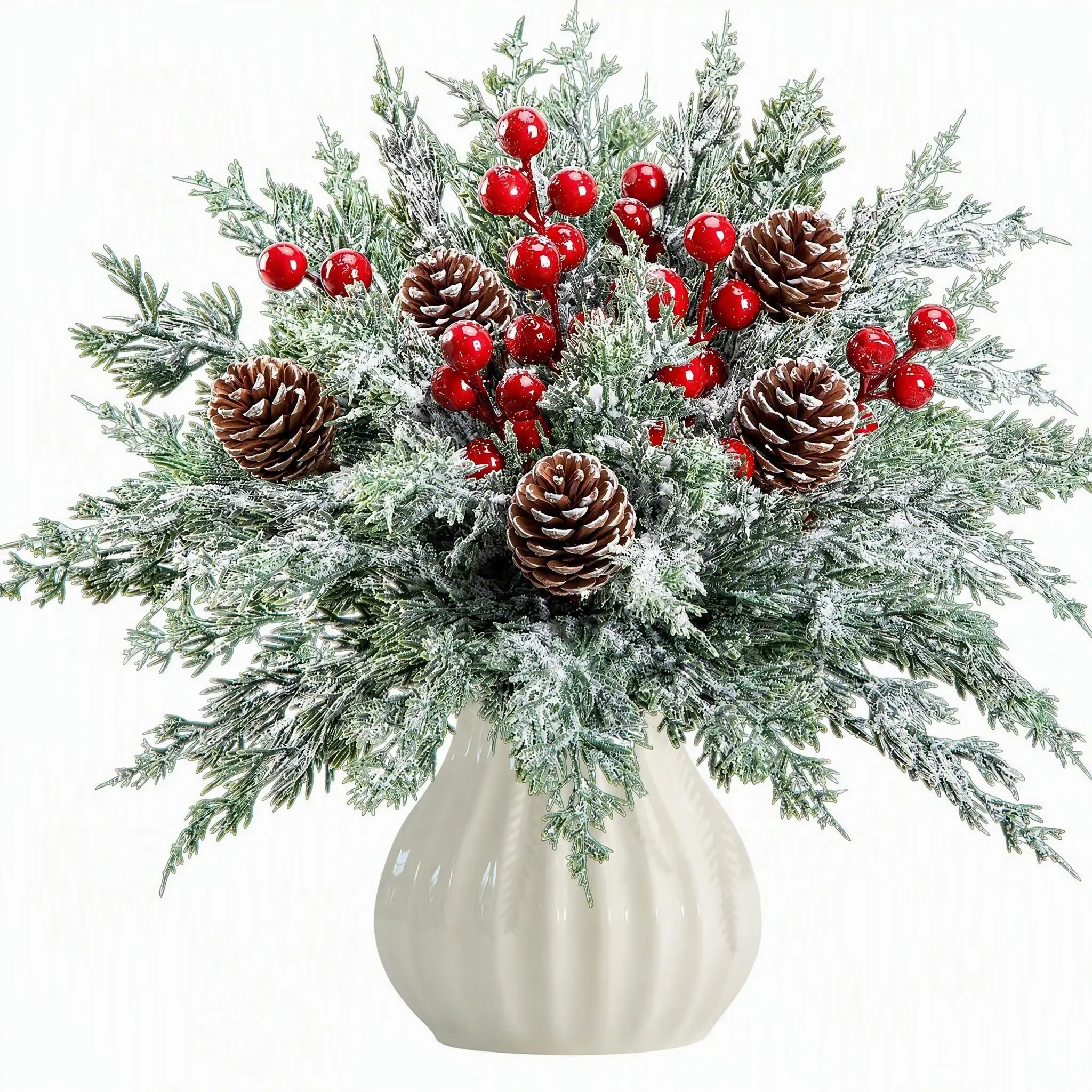 กิ่งไม้สนประดับตกแต่งหิมะคริสต - Florist Supply Bulk บทวิจารณ์และราคา