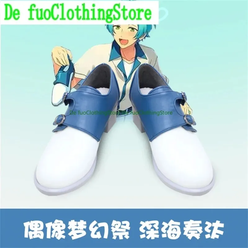 รองเท้าคอสเพลย์ DefuoEnsemble Stars Shinkai Kanata รองเท้าบูทสำหรับงานปาร์ตี้เกมอนิเมะ ฮาโลวีน คริสต์มาส ร้านรองเท้า