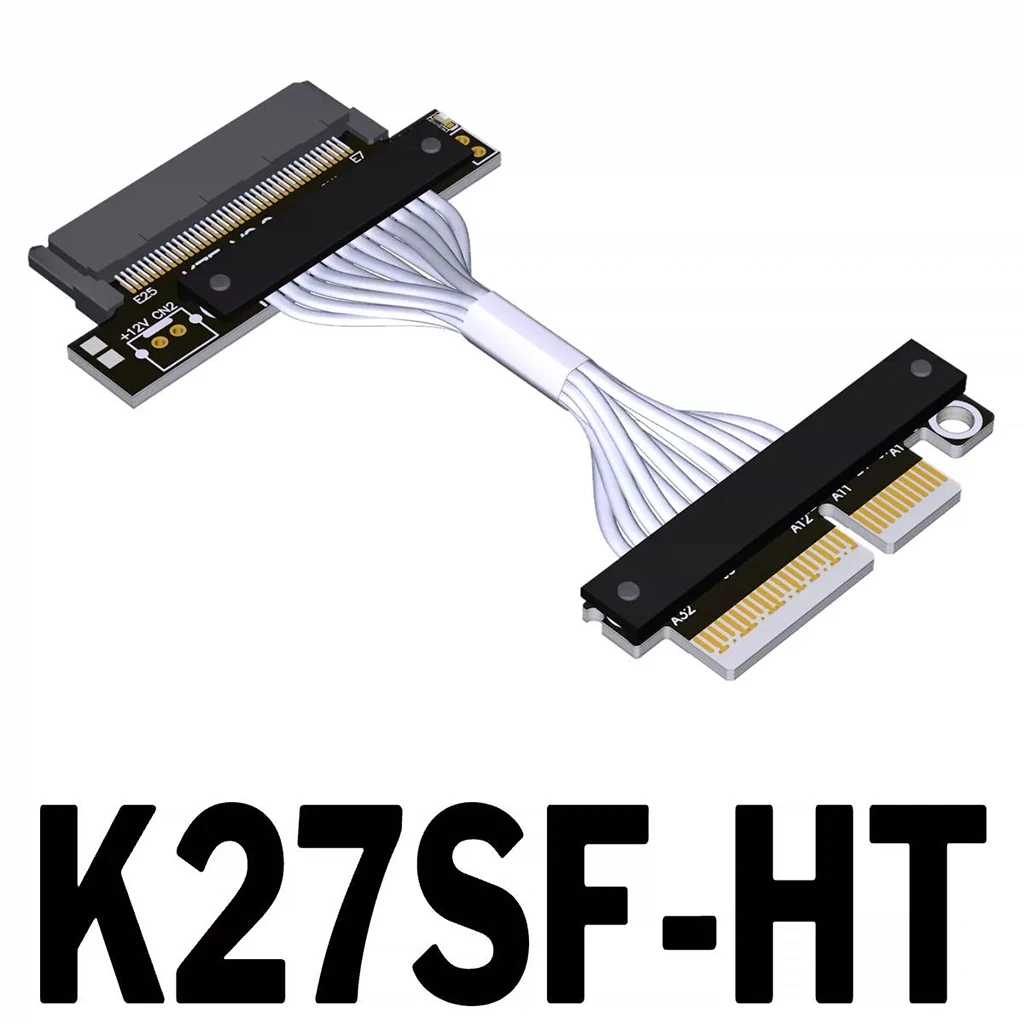 PCIe 5.0 x4 To U.2 SFF‑8639 High‑Speed Extension Cable 128Gbps High-Temperature Resistant For Server Industrial Control Testing