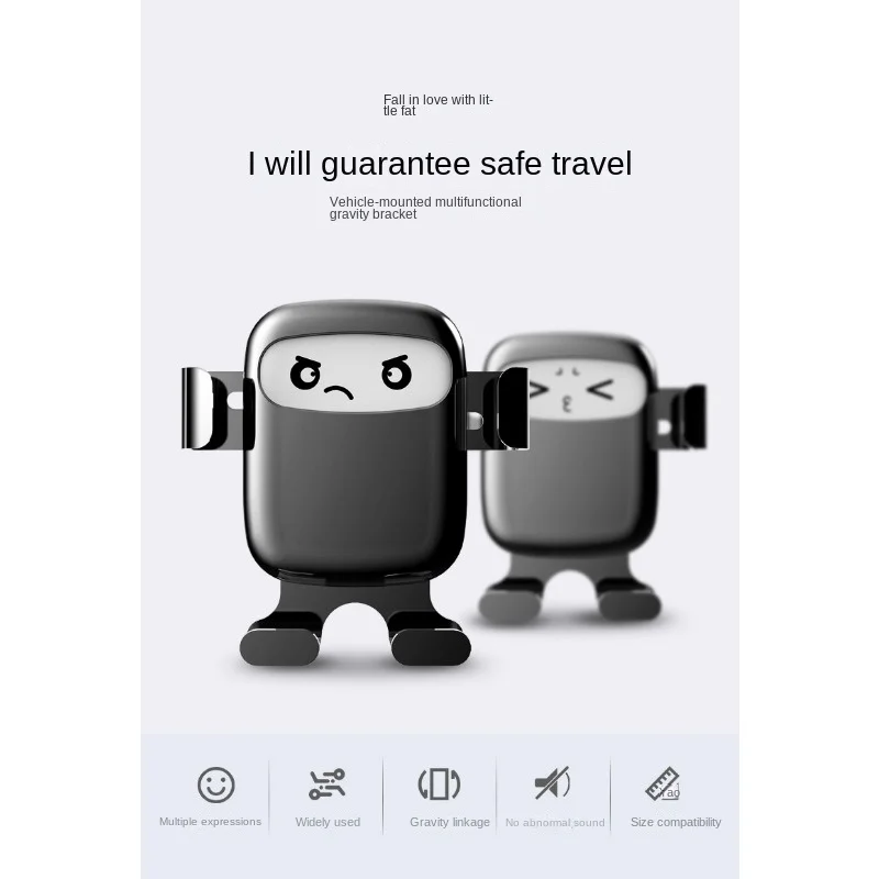 ​​Creative Cartoon Car Phone Holder - Air Vent Clip Mounting Bracket for GPS Navigation​​