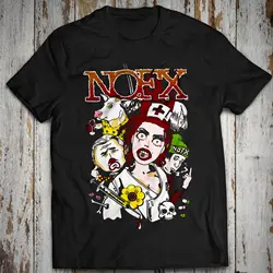 Cotton T-shirt Bottles to the Ground Tee NOFX Fat Mike Punk in Drublic