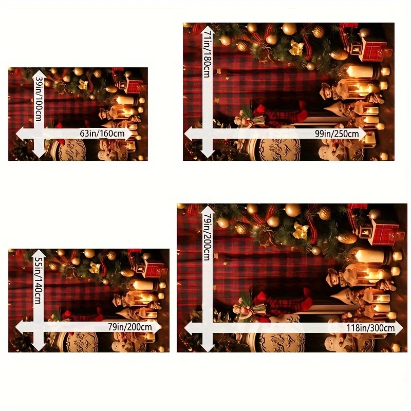 1pc Christmas Game Area Pattern Plush Area Rug, Non Slip, Versatile Home Decor, Perfect for Indoor Holiday Decoration