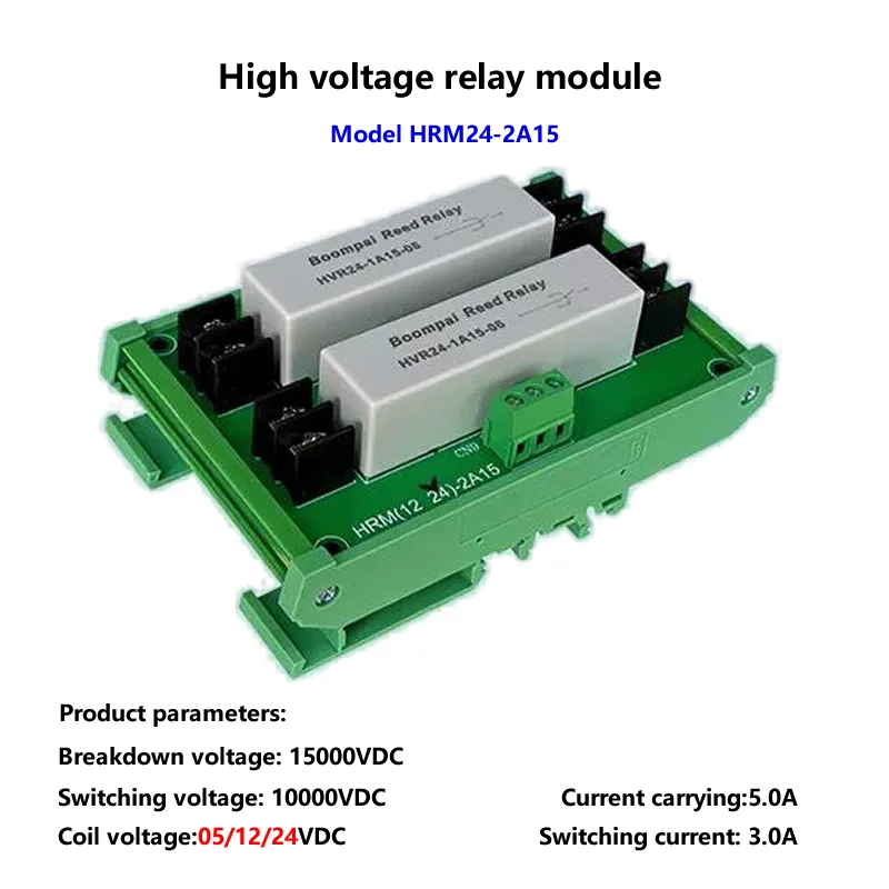 High Voltage Conversion Board, Reed Relay Module HRM-2A15 5V/12/24V Full PCB Pin Type
