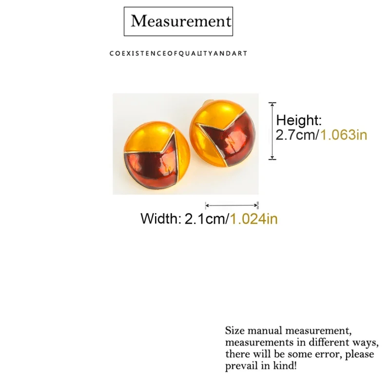 خمر الذهب اللون المينا جولة قرط الاذن المرصع المجوهرات العصرية 2025 جودة عالية فاخرة مصمم الزفاف عيد الميلاد اكسسوارات جديد