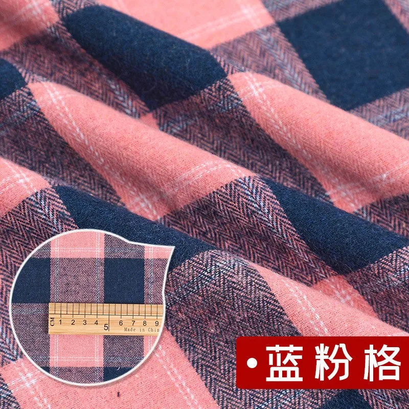Hochwertiger schottischer Karo-Baumwollstoff zum Nähen von Damenröcken für Herbst und Winter, Tartan-Designerstoff, halber Meter. – Detail 19