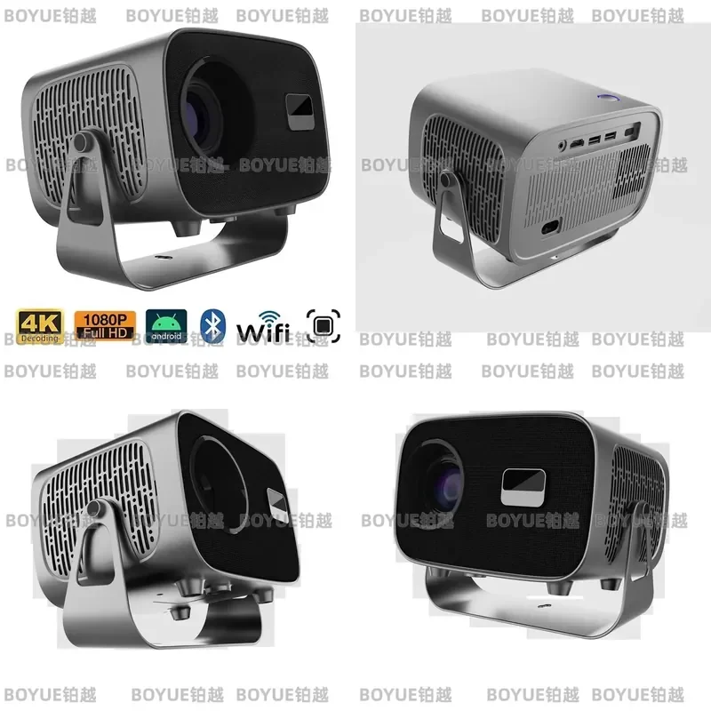 4K A10 Android 11 Projector Native 720P 280 ANSI Lumens WiFi6 Bluetooth 5W Speaker Home Theater Video Beamer
