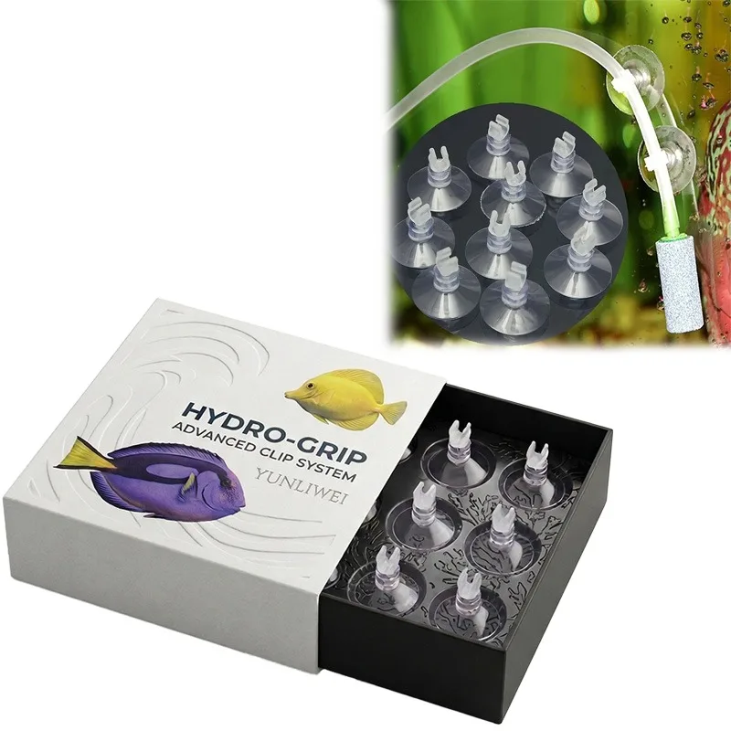 50/100 Stück Weicher Gummi-Aquarium-Saugnapfhalter für Fischbecken Luftleitungsrohr Kabelbefestigung Kompaktes Design Einfach zu installieren